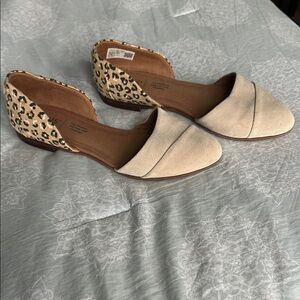 Tom’s Leopard Print and Tan Women's Flats
